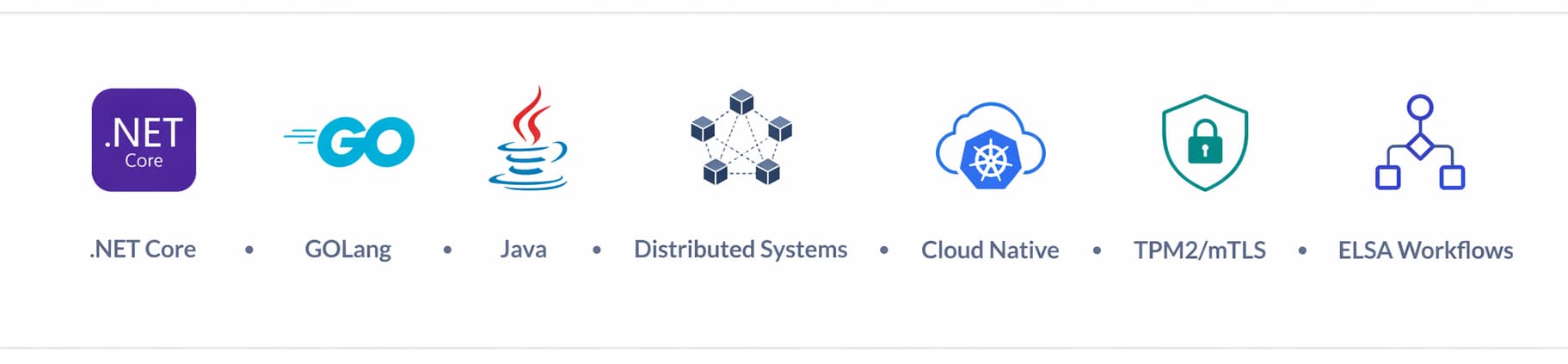 Tech Stack: .NET Core, Go, Java, Distributed Systems, Cloud Native, TPM2/mTLS, Elsa Workflows